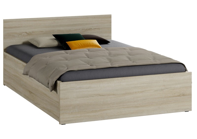 Pat 160x200 cu somieră DM1 stejar sonoma