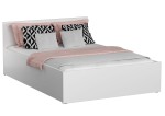 Pat 120x200 cu somieră DM1 alb
