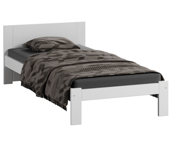 Pat 90x200 cu somieră DMD5 Alb