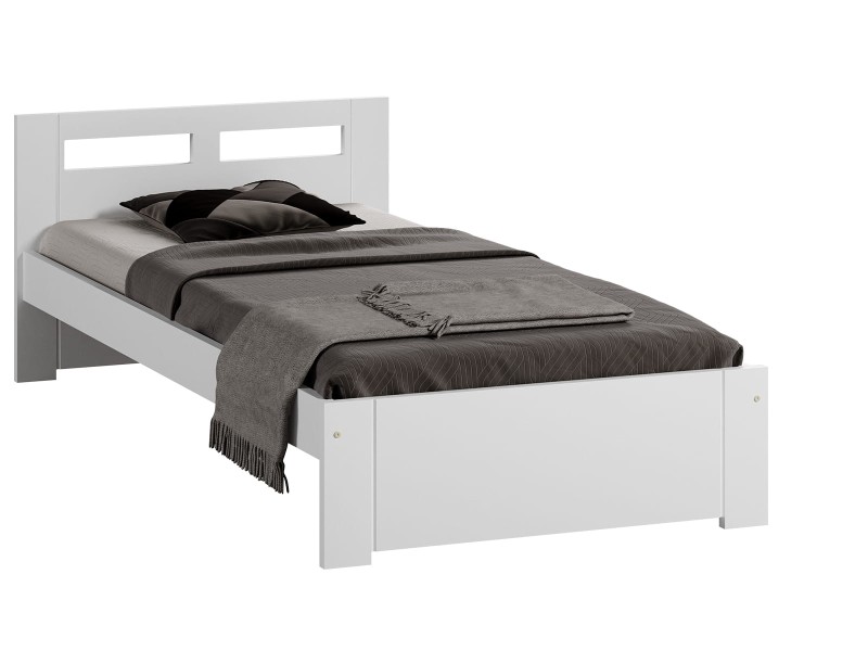 Pat 90x200 cu somieră DMD6 Alb