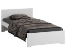 Pat 90x200 cu somieră DMD9 Alb