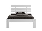 Pat din lemn 90x200 cu somieră Klara alb