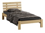 Pat din lemn 90x200 cu somieră Klara pin