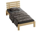 Pat din lemn 90x200 cu somieră Klara pin