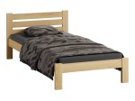 Pat din lemn 90x200 cu somieră Asia pin