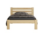 Pat din lemn 90x200 cu somieră Asia pin