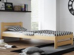 Pat din lemn 80x200 cu somieră Kada PIN
