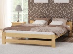 Pat din lemn 160x200 cu somieră Inter nevopsit