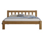 Pat din lemn 160x200 cu somieră Ofelia stejar