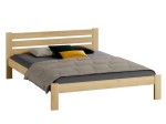 Pat din lemn 140x200 cu somieră Asia pin