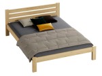 Pat din lemn 140x200 cu somieră Asia pin