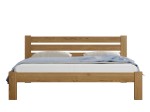 Pat din lemn 120x200 cu somieră Asia stejar