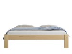 Pat din lemn 140x200 cu somieră Liliana pin