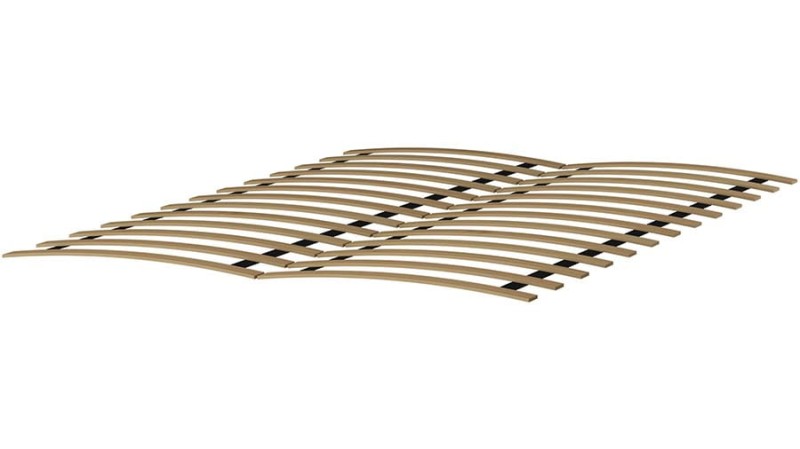 Pat din lemn 120x200 cu somieră Lena PIN