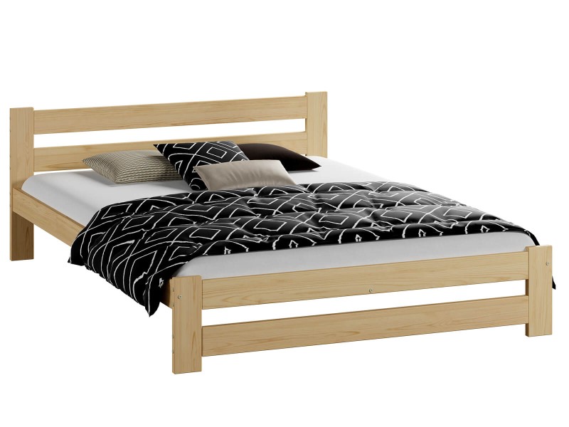 Pat din lemn 160x200 cu somieră Kada PIN