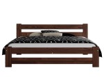 Pat din lemn 160x200 cu somieră Kada nuc