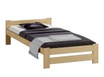 Pat din lemn 90x200 cu saltea din spumă Megana, cu somieră, Inter