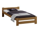Pat din lemn 90x200 cu saltea din spumă Megana, cu somieră, Inter
