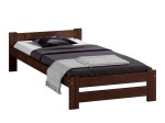 Pat din lemn 90x200 cu saltea din spumă Megana, cu somieră, Inter