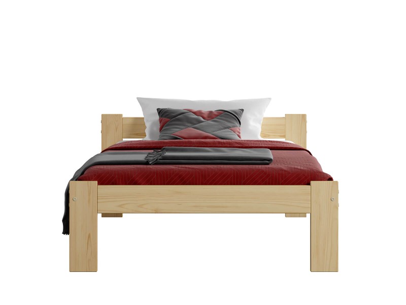 Pat din lemn 80x200 cu somieră Naba Eco PIN