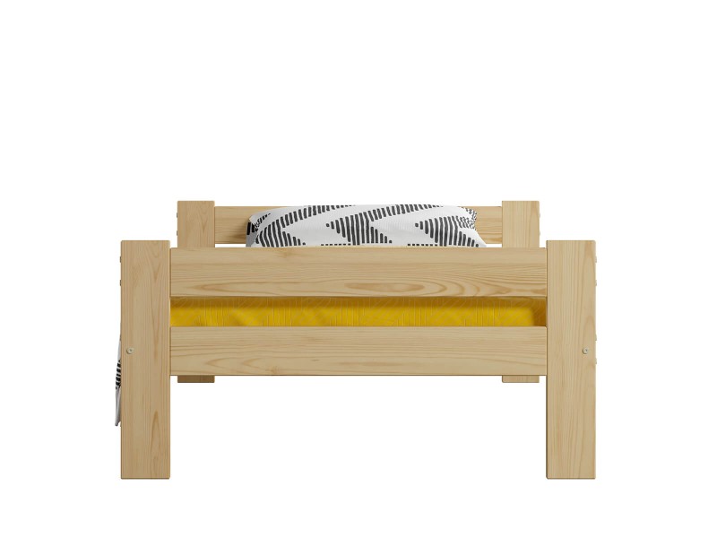 Pat din lemn 90x200 cu somieră Prima eco PIN