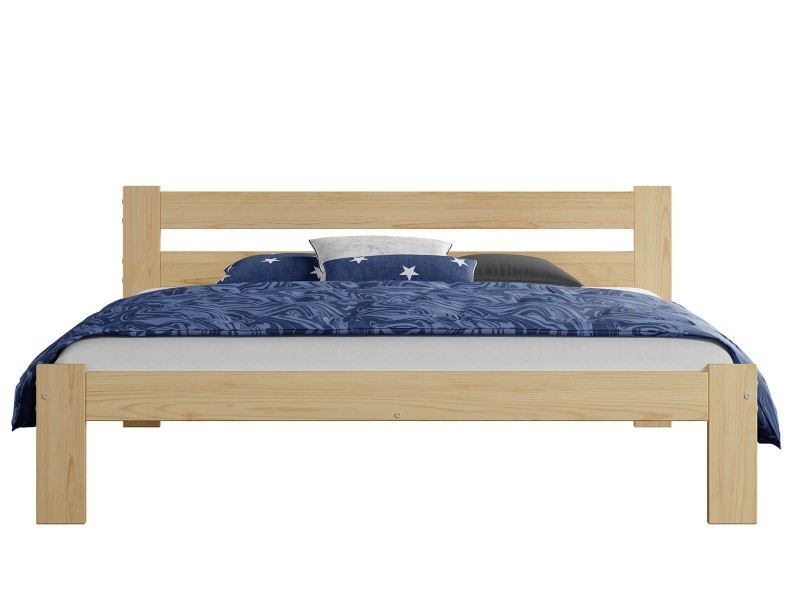 Pat din lemn 120x200 cu somieră Mato eco PIN
