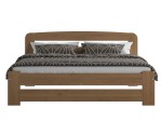 Pat din lemn 140x200 cu somieră Lidia stejar