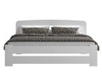 Pat din lemn 140x200 cu somieră Lidia alb