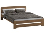Pat din lemn 160x200 cu saltea din spumă cu somieră Lidia