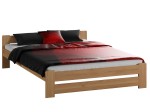 Pat din lemn 140x200 cu somieră Niwa arin