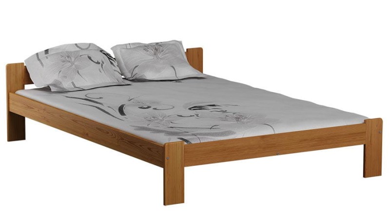 Pat din lemn 180x200 cu somieră Celinka arin