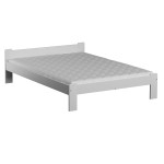 Pat din lemn 180x200 cu somieră Celinka alb