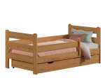Pat copii Kacper 160x80 cu protecții Arin cu somieră