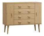 Comodă din pin 115cm 4S nr3 Venuci culori