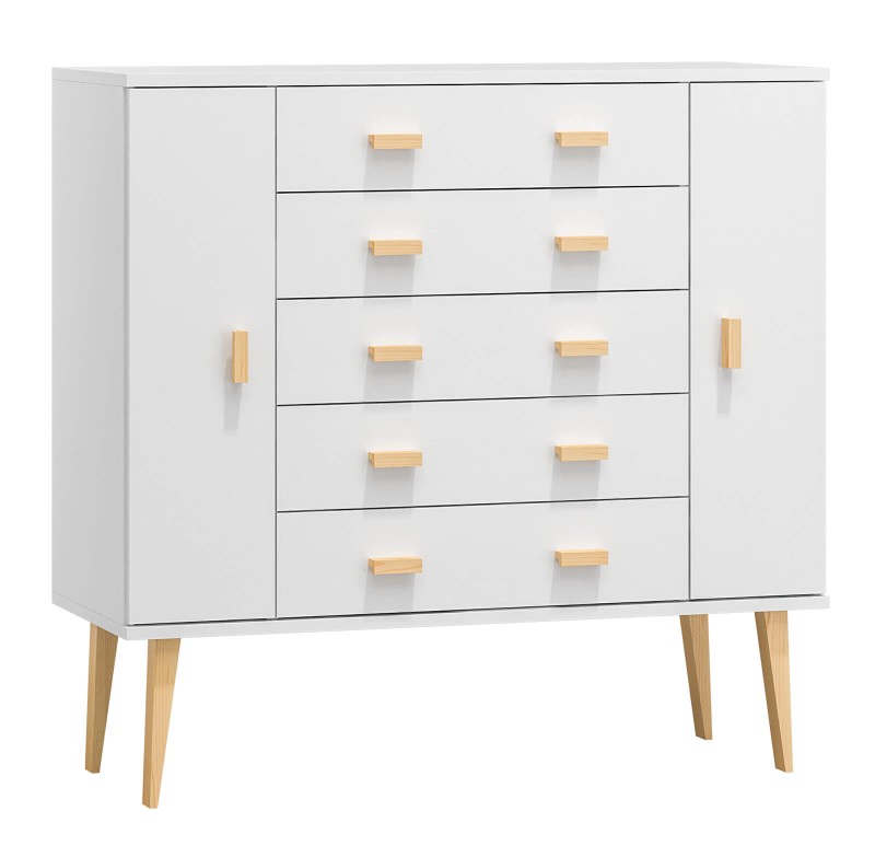 Comodă din pin 115cm 5S nr3 Venuci culori