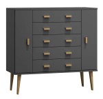 Comodă din pin 115cm 5S nr3 Venuci culori