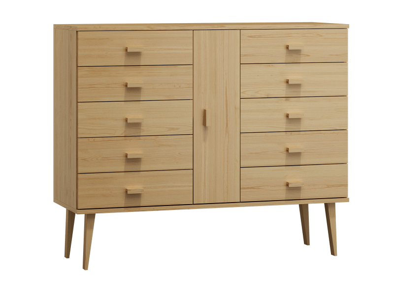 Comodă din pin 115cm 5S nr4 Venuci culori