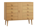 Comodă din pin 115cm 5S nr4 Venuci culori