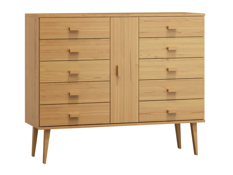 Comodă din pin 115cm 5S nr4 Venuci culori