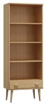 Raft din lemn de pin 79 cm sertar Venuci culori