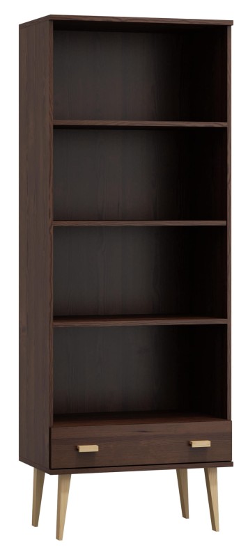 Raft din lemn de pin 79 cm sertar Venuci culori