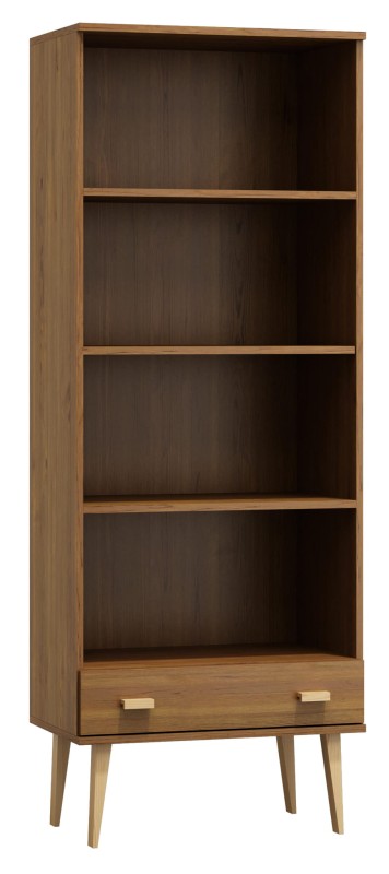 Raft din lemn de pin 89 cm sertar Venuci culori