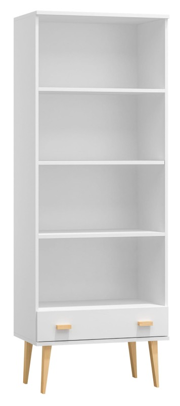 Raft din lemn de pin 89 cm sertar Venuci culori