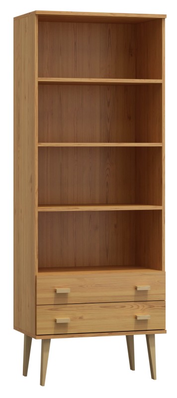 Raft din lemn de pin 89 cm 2 sertare Venuci culori