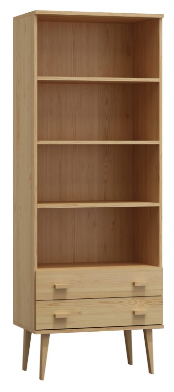Raft din lemn de pin 89 cm 2 sertare Venuci culori