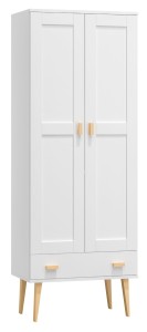 Dulap din lemn de pin 79 cm cuier/raftul sertar Venuci 2D nr2 culori