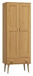 Dulap din lemn de pin 89 cm cuier/raftul sertar Venuci 2D nr2 culori