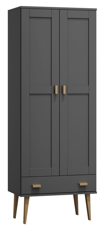 Dulap din lemn de pin 89 cm cuier/raftul sertar Venuci 2D nr2 culori