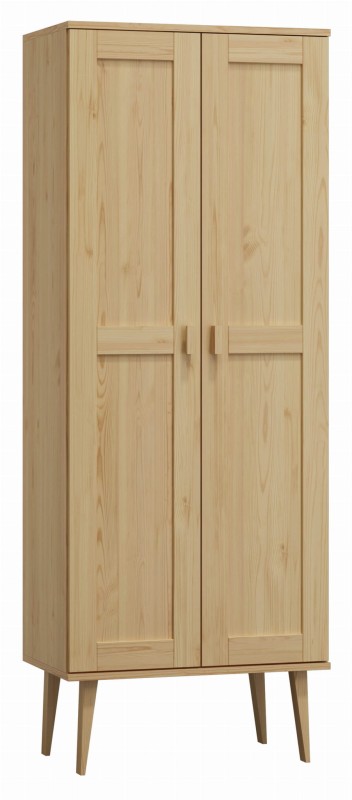 Dulap din lemn de pin 79 cm cuier Venuci 2D nr1 culori