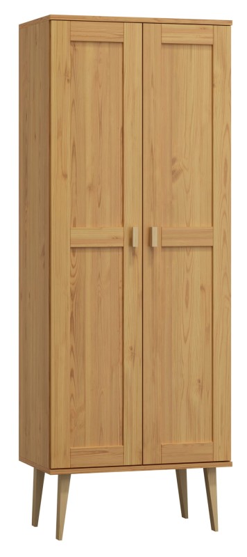 Dulap din lemn de pin 89 cm cuier Venuci 2D nr1 culori
